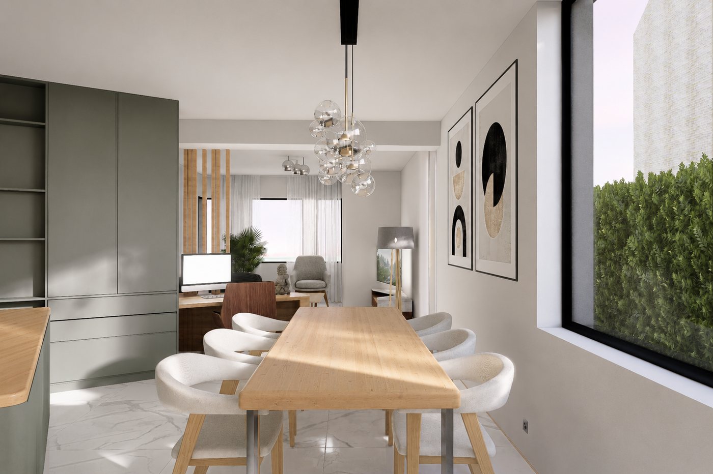 Woning D-N, Na: Eetruimte