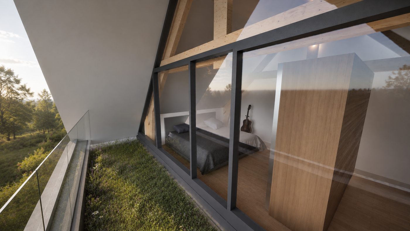 Woning M-J, Na: Terras