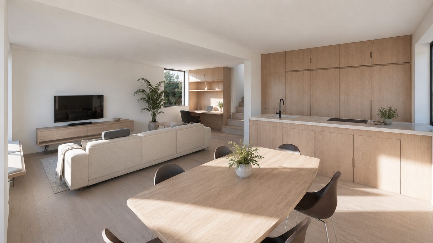 Woning MM-LL, Na: Leefruimte